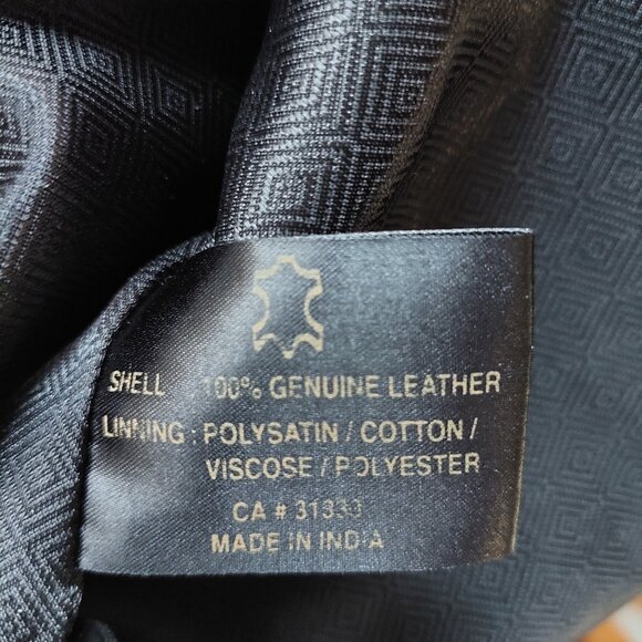 Vintage Leather Vest  Black  Acton The Olde Hide House, Men's 44 - Picture 8 of 8